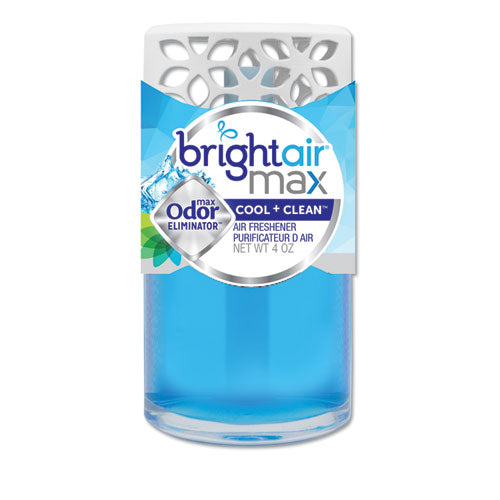 Bright Air Max Scented Oil Air Freshener, Cool and Clean, 4 oz, 6-Carton 900439
