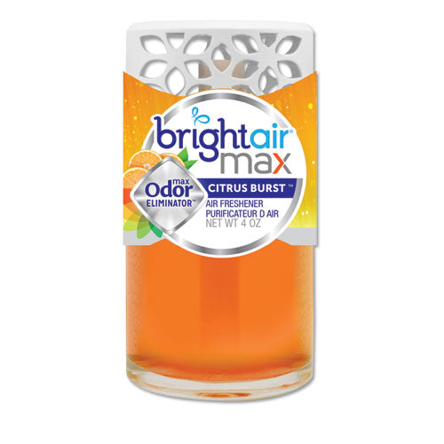 Bright Air Max Scented Oil Air Freshener, Citrus Burst, 4 oz, 6-Carton 900440