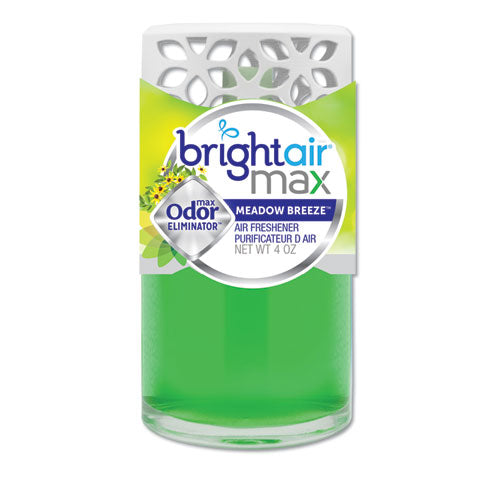 Bright Air Max Scented Oil Air Freshener, Meadow Breeze, 4 oz, 6-Carton 900441