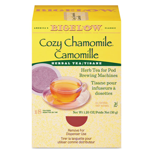 Bigelow Cozy Chamomile Herbal Tea 1.90 oz Pods (18 Count) RCB10906