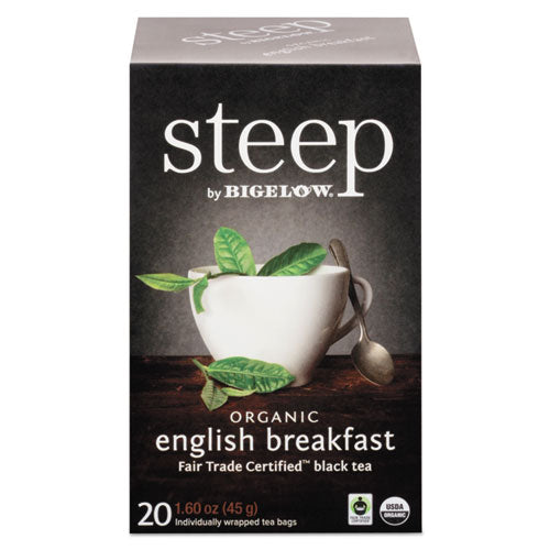 Bigelow Steep Tea English Breakfast 1.6 oz Tea Bag (20 Count) RCB17701