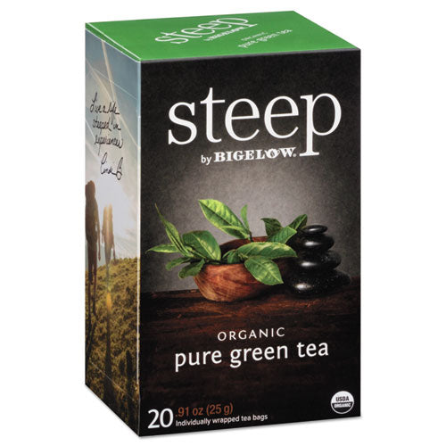 Bigelow Steep Tea Pure Green 0.91 oz Tea Bag (20 Count) RCB17703