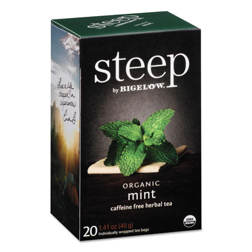 Bigelow Steep Tea Mint Flavor 1.41 oz Tea Bag (20 Count) RCB17709