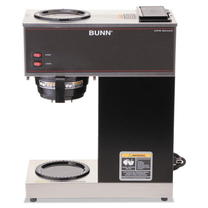 Bunn VPR Two Burner Pourover Coffee Brewer, Stainless Steel, Black 33200.0000