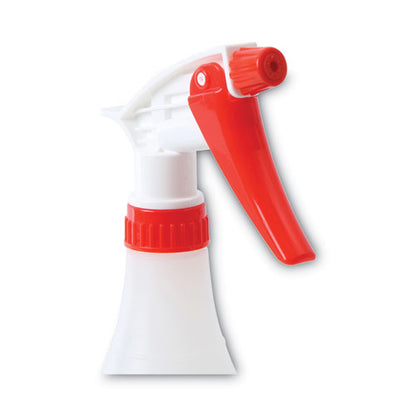 Boardwalk Trigger Spray Bottle, 32 oz, Clear-Red, HDPE, 3-Pack BWK03010
