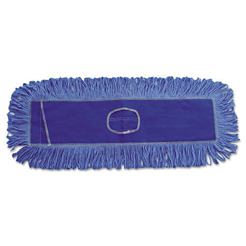Boardwalk Mop Head, Dust, Looped-End, Cotton-Synthetic Fibers, 18 x 5, Blue BWK1118
