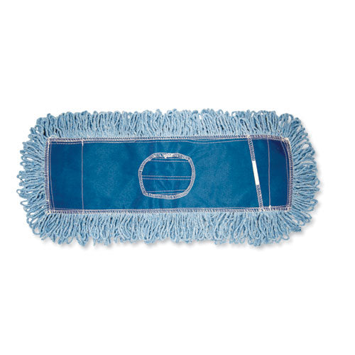 Boardwalk Dust Mop Head, Cotton-Synthetic Blend, 48" x 5", Blue BWK1148