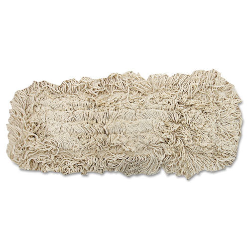 Boardwalk Industrial Dust Mop Head, Hygrade Cotton, 18w x 5d, White BWK1318
