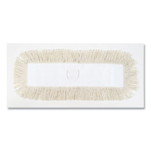 Boardwalk Industrial Dust Mop Head, Hygrade Cotton, 24w x 5d, White BWK1324