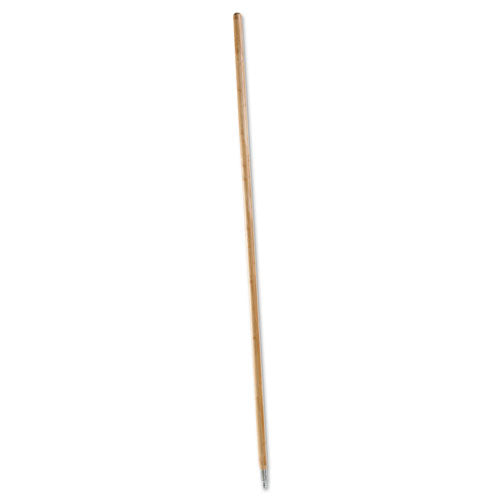 Boardwalk Metal Tip Threaded Hardwood Broom Handle, 1 1-8 dia x 60, Natural BWK138