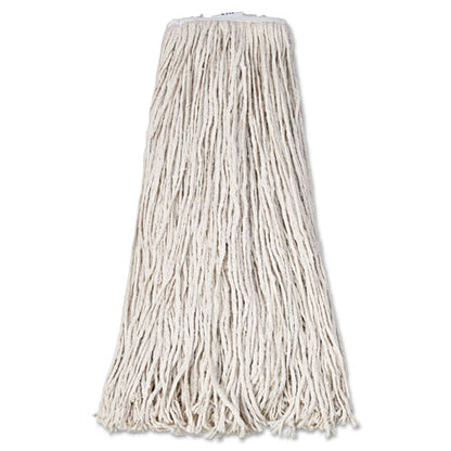 Boardwalk Mop Head, Premium Standard Head, Cotton Fiber, 32oz, White, 12-Carton BWK232C