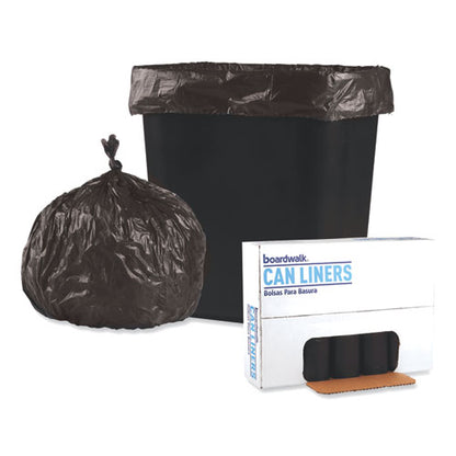 Boardwalk Low-Density Waste Can Liners, 16 gal, 0.35 mil, 24" x 32", Black, 500-Carton H4832RKKR01