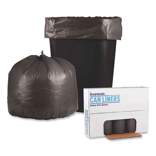 Boardwalk Low-Density Waste Can Liners, 30 gal, 0.95 mil, 30" x 36", Gray, 100-Carton H6036TGKR01
