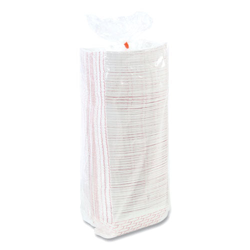 Boardwalk Paper Food Baskets, 3 lb Capacity, Red-White, 500-Carton BWK30LAG300