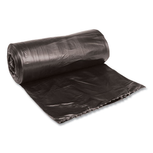 Boardwalk Low-Density Waste Can Liners, 33 gal, 0.5 mil, 33" x 39", Black, 200-Carton H6639MKKR01