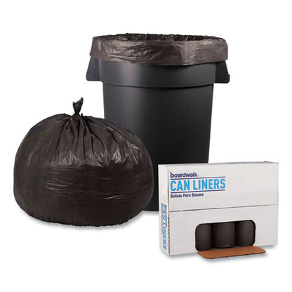 Boardwalk Low-Density Waste Can Liners, 45 gal, 0.95 mil, 40" x 46", Gray, 100-Carton H8048TGKR01