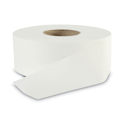 Boardwalk Jumbo Roll Bathroom Tissue, Septic Safe, 2-Ply, White, 3.2" x 525 ft, 12 Rolls-Carton BWK410320