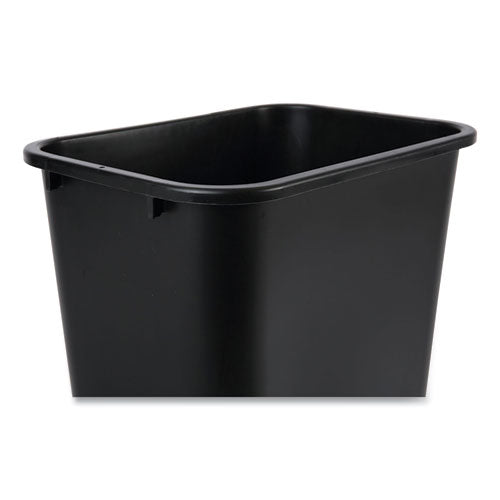 Boardwalk Soft-Sided Wastebasket, 41 qt, Plastic, Black 3485203