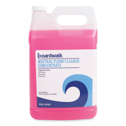 Boardwalk Neutral Floor Cleaner Concentrate, Lemon Scent, 1 gal Bottle, 4-Carton 570600-41ESSN