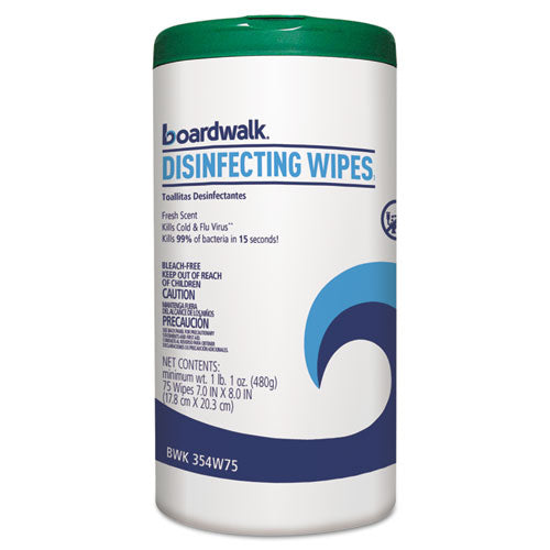 Boardwalk Disinfecting Wipes Fresh Scent 75 Wipes (6 Pack) 454W75