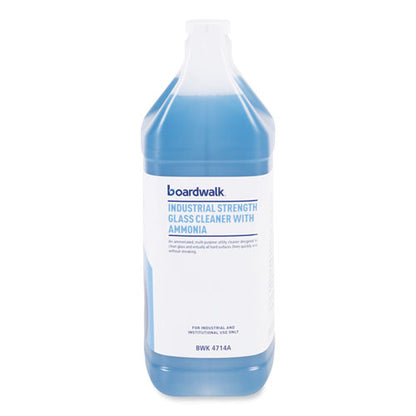 Boardwalk Industrial Strength Glass Cleaner with Ammonia, 1 gal Bottle BWK4714AEA