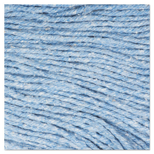 Boardwalk Super Loop Wet Mop Head, Cotton-Synthetic Fiber, 5" Headband, Large Size, Blue BWK503BLEA