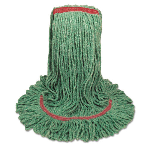 Boardwalk Mop Head, Premium Standard Head, Cotton-Rayon Fiber, Large, Green BWK503GNNB