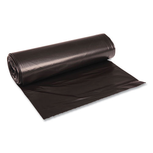 Boardwalk Low Density Repro Can Liners, 60 gal, 1.2 mil, 38" x 58", Black, 10 Bags-Roll, 10 Rolls-Carton BWK519