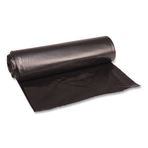 Boardwalk Low Density Repro Can Liners, 33 gal, 1.6 mil, 33" x 39", Black, 10 Bags-Roll, 10 Rolls-Carton BWK520