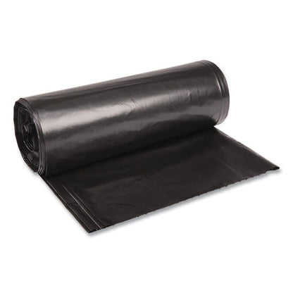 Boardwalk Low Density Repro Can Liners, 60 gal, 1.6 mil, 38" x 58", Black, 10 Bags-Roll, 10 Rolls-Carton BWK523