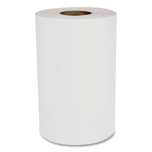 Boardwalk Hardwound Paper Towels, Nonperforated 1-Ply White, 350 ft, 12 Rolls-Carton BWK6250