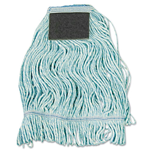 Boardwalk Mop Head, Loop-End, Cotton With Scrub Pad, Medium, 12-Carton BWK902BL