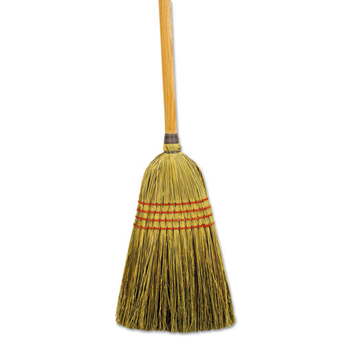 Boardwalk Mixed Fiber Maid Broom, Mixed Fiber Bristles, 55" Overall Length, Natural, 12-Carton BWK920YCT