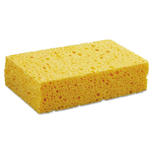 Boardwalk Medium Cellulose Sponge, 3.67 x 6.08, 1.55" Thick, Yellow, 24-Carton C31BWK