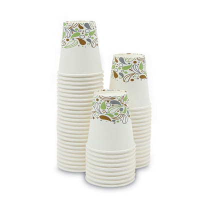 Boardwalk Deerfield Printed Paper Hot Cups, 10 oz, 20 Cups-Sleeve, 50 Sleeves-Carton BWKDEER10HCUP