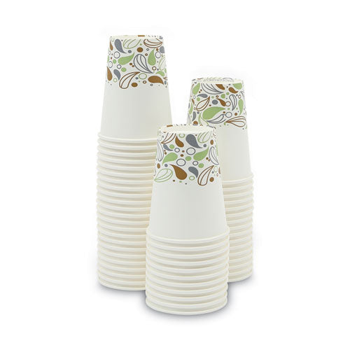 Boardwalk Deerfield Printed Paper Hot Cups, 12 oz, 50 Cups-Sleeve, 20 Sleeves-Carton BWKDEER12HCUP
