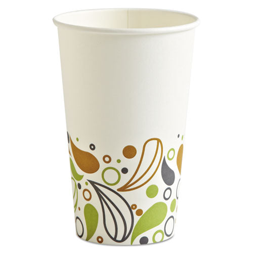 Boardwalk Deerfield Printed Paper Hot Cups, 16 oz, 50 Cups-Sleeve, 20 Sleeves-Carton BWKDEER16HCUP