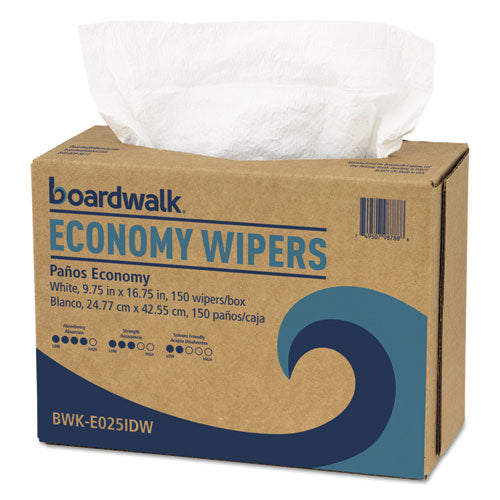 Boardwalk Scrim Wipers, 4-Ply, White, 9 3-4 x 16 3-4, 900-Carton BWK-E025IDW