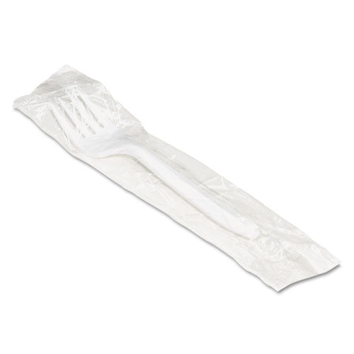 Boardwalk Mediumweight Wrapped Polypropylene Cutlery, Fork, White, 1000-Carton BWKFORKIW
