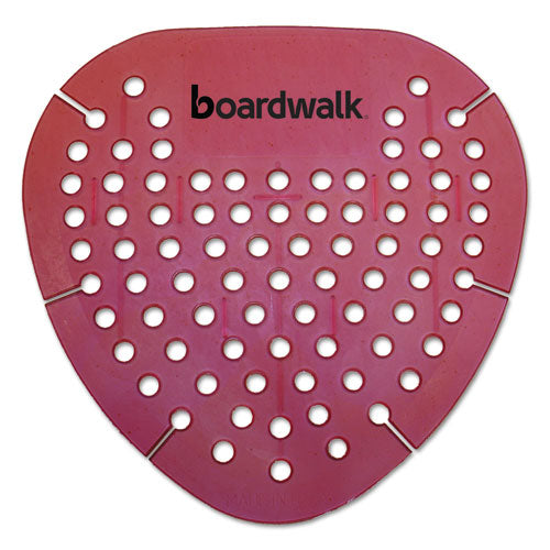Boardwalk Gem Urinal Screens, Spiced Apple Scent, Red, 12-Box BWKGEMSAP