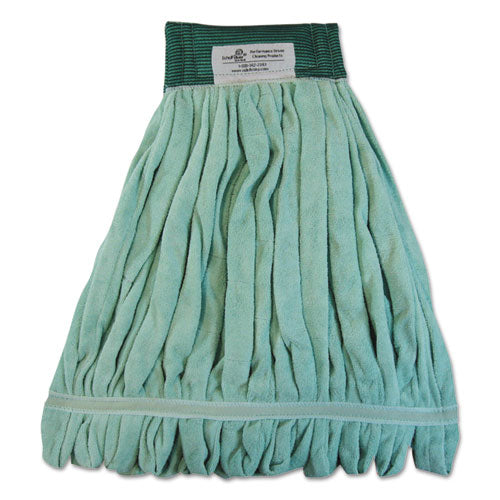 Boardwalk Microfiber Looped-End Wet Mop Head, Large, Green, 12-Carton BWKMWTLGCT