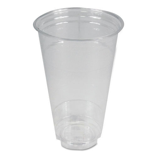 Boardwalk Clear Plastic Cold Cups, 24 oz, PET, 12 Cups-Sleeve, 50 Sleeves-Carton BWKPET24