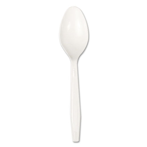 Boardwalk Heavyweight Polystyrene Cutlery, Teaspoon, White, 1000-Carton BWKSPOONHW