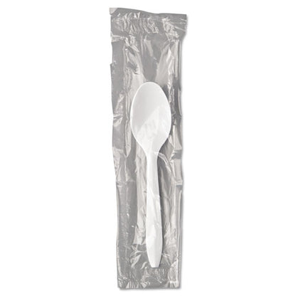 Boardwalk Mediumweight Wrapped Polypropylene Cutlery, Teaspoon, White, 1,000-Carton BWKSPOONIW