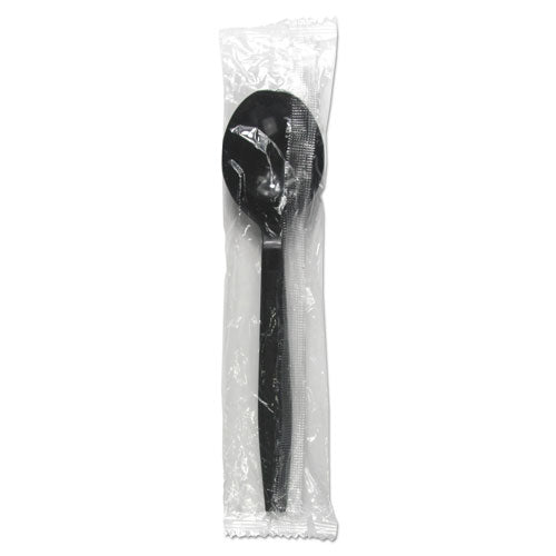 Boardwalk Heavyweight Wrapped Polypropylene Cutlery, Soup Spoon, Black, 1,000-Carton BWKSSHWPPBIW