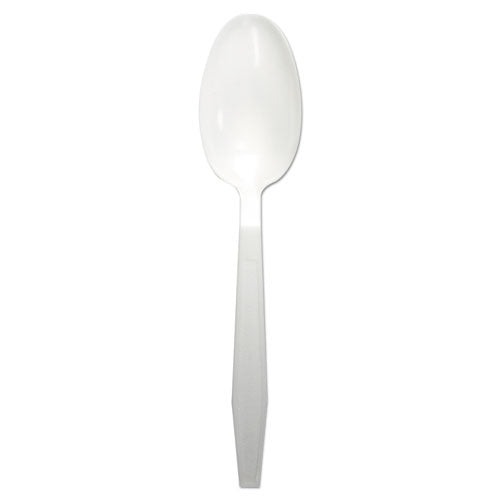 Boardwalk Heavyweight Polypropylene Cutlery, Teaspoon, White, 1000-Carton BWKTEAHWPPWH