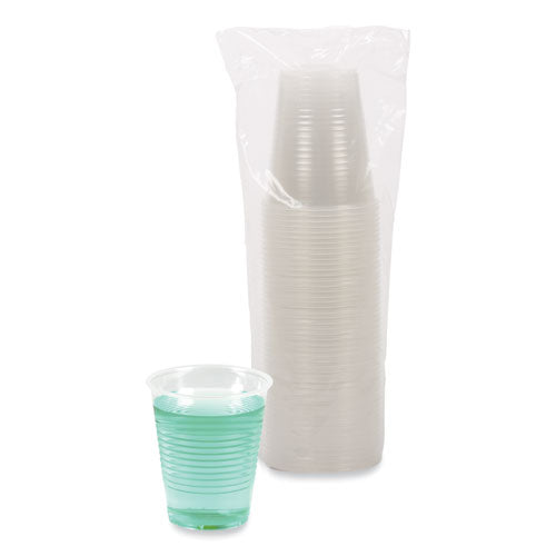 Boardwalk Translucent Plastic Cold Cups, 12 oz, Polypropylene, 20 Cups-Sleeve, 50 Sleeves-Carton BWKTRANSCUP12CT