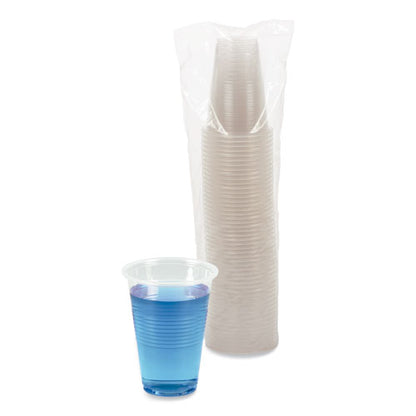 Boardwalk Translucent Plastic Cold Cups, 16 oz, Polypropylene, 20 Cups-Sleeve, 50 Sleeves-Carton BWKTRANSCUP16CT