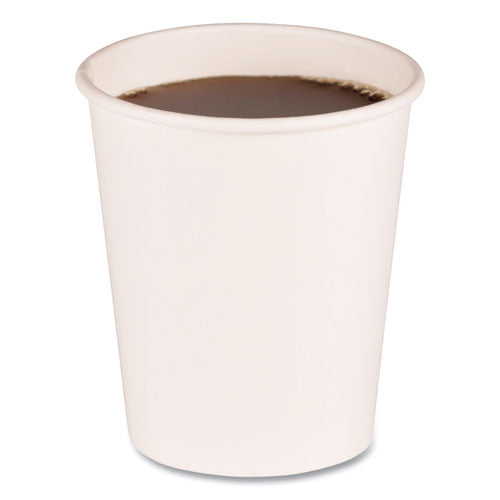Boardwalk Paper Hot Cups, 8 oz, White, 20 Cups-Sleeve, 50 Sleeves-Carton BWKWHT8HCUP