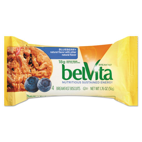 Nabisco belVita Breakfast Biscuits, Blueberry, 1.76 oz Pack 00 44000 02909 00